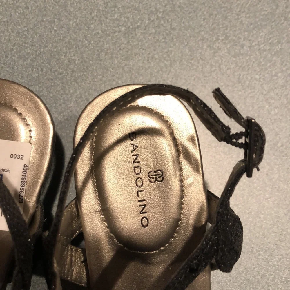 Bandolino Wedge Sandals with Sparkles 6 1/2 - Picture 5 of 16